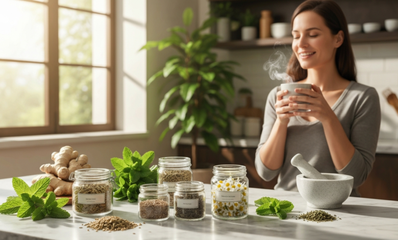 اكتشف أفضل أعشاب طاردة للغازات من البطن