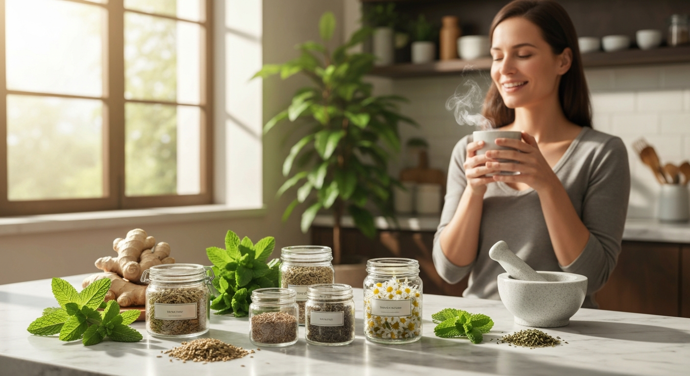 اكتشف أفضل أعشاب طاردة للغازات من البطن